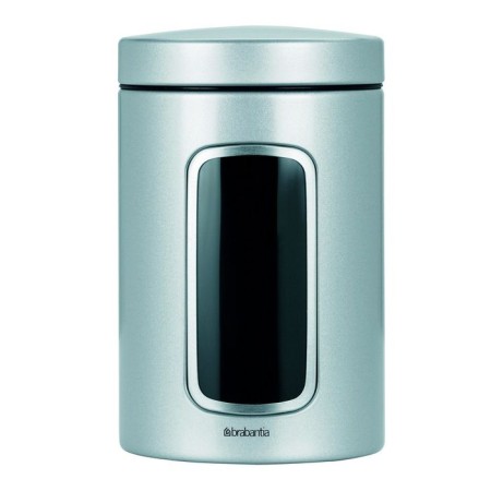 Container for bulk products Brabantia, with a window, color grade metallic