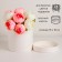 Gift box "White", plastered without a window, 18x18 cm
