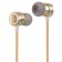 Hoco M16 headphones, wired, inserts, microphone, 1.2 m, golden