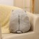 Soft toy "Hamster" with a blanket, 30 cm, gray color