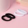 Hair elastic band "Mahrushka" (set 48 pcs) 5.5 cm, black white