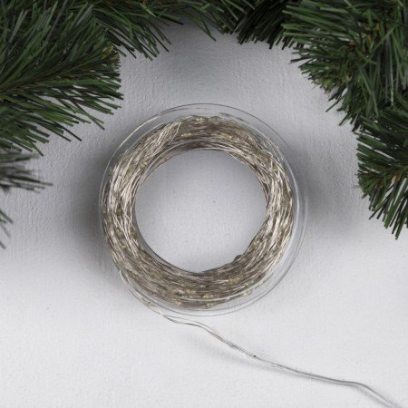 Garland “thread” 50 m dew, IP44, silver thread, 500 LED, white glow, 8 modes, 31 V-1