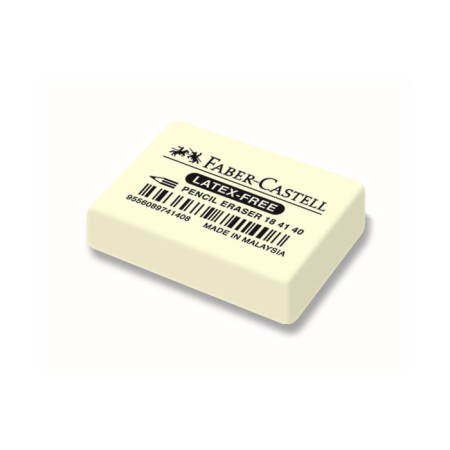 Lastik Faber-Castell rubber 7041 40x27x13, for graphite and colored pencils, white