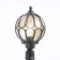 Sadovo-park lamp Feron PL3706, IP44, E27, 60 W, 180x180x1000 mm, black color