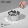 Ring "Roman Lines" relief, silver color, dimensionless