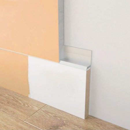 Hidden skirting board SK 60 mm white 2.4 m-4