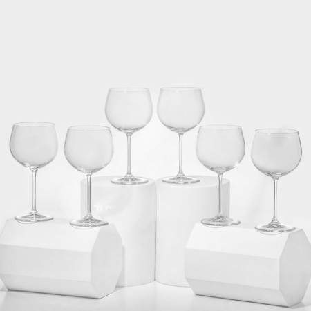 A set of glass glasses for the wine "Pion", 350 ml, 6 pcs