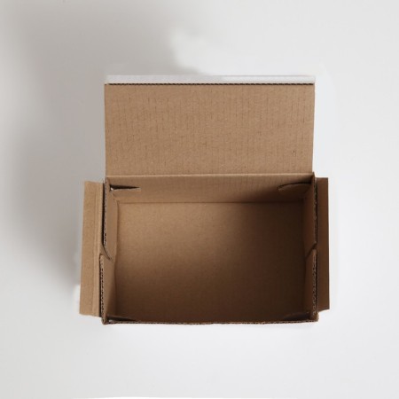 Self -charged box, white, corrugated cardboard, 15 x 10 x 10 cm-2