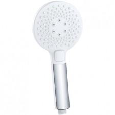 Душевая лейка Lemark LM0819CW, ручная, круглая, 110 х 243 мм, 3 функции, хром/белый