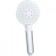Shower watering can Lemark LM0819CW, manual, round, 110 x 243 mm, 3 functions, chrome/white
