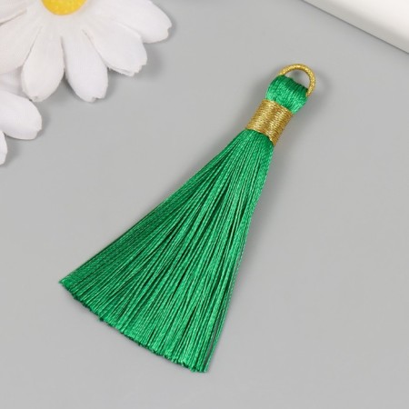 Decor for creativity Textile "Brush. Olivia" Green set 2 pcs 8x1.2 cm-1