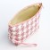 Cosmetic bag with lightning, white/pink color