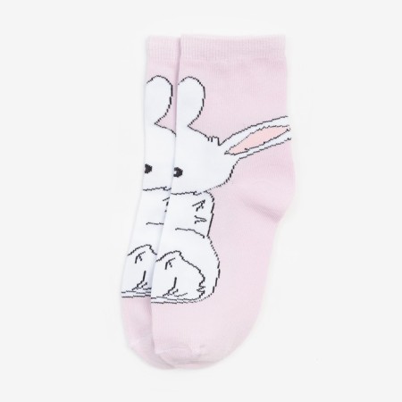 Nosk children's kaftan "bunny", p. 14-16, lilac-3