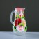 Set for juice with a tray "Zhostovo" Art painting, 6 glasses 1250/200 ml, white ma