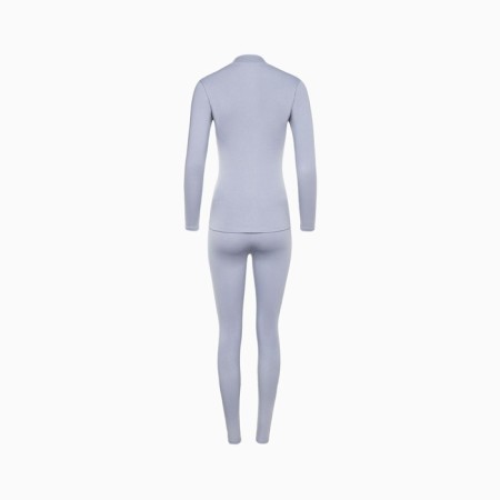 Women's thermal underwear (jumper, leggings) print wolf, light gray color, size 52-9