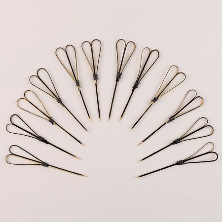 Skewers "heart", in the set 12 pcs., Black color-1