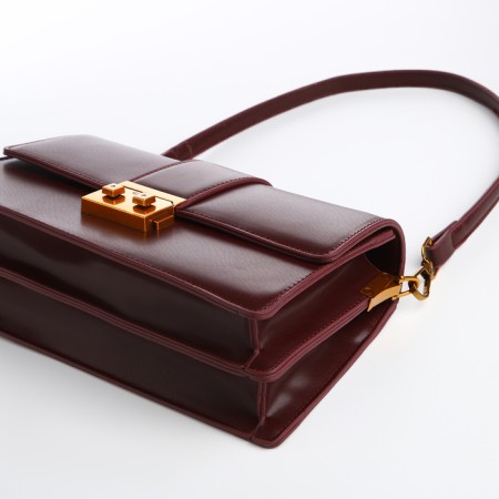 Female bag Textura, average size, brown color-5