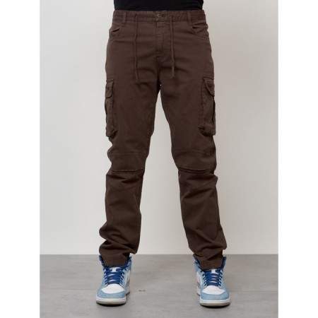Cargo jeans men, size 46-48, brown color-5