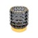 Decorative candlestick made of colored glass, 70 × 70 × 80 mm, color gray color