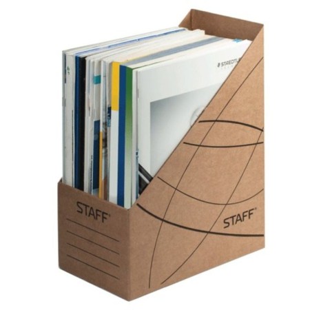 Documents drive, stack Staff, 150 mm, up to 1400 sheets, brown-1