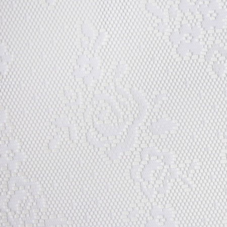 Tulle to the kitchen with a curtain tape, 145x285 cm, white color, 100% polyester-1