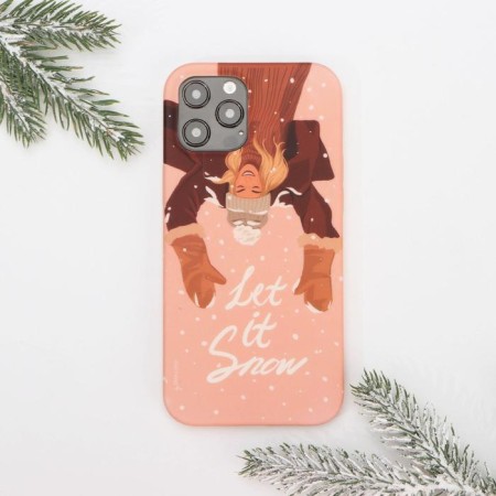 New Year case for the phone "Snowflakes", at 12 Pro Max-1