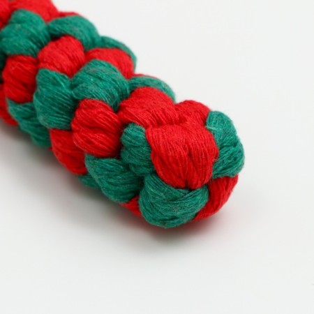 Cable toy "New Year's lollipop", up to 15 cm, up to 60 g, green/red-2