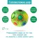 Puzzle "Svetel -staining ball", green color