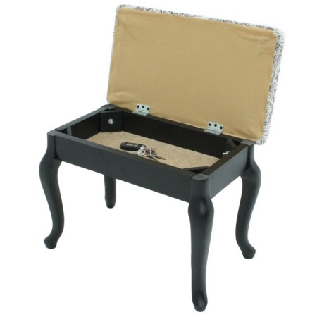 Retro banquet with storage, 550x330x430, wenge, fabric Mercury-2