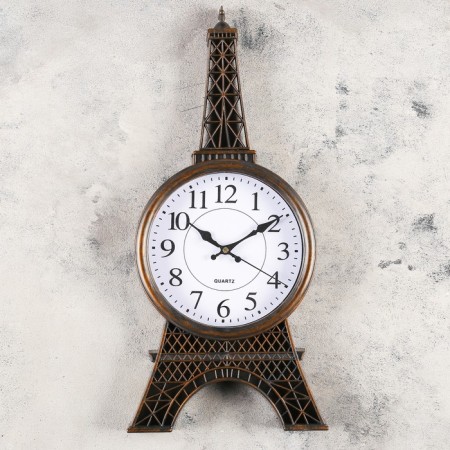 Wall clock, series: interior, "rivoli", discrete move, 21 x 47 cm