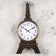 Wall clock, series: interior, "rivoli", discrete move, 21 x 47 cm