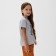 Children's T-shirt KAFTAN LOVE R.32 (110-116 cm), gray