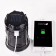 Camping battery "Master K.", 1800 mAC, 7 LED, Solar Battery, Black