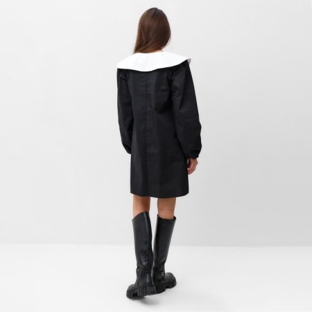 Women's dress MIST with a collar, p. 42, black-4
