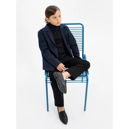 Jacket for a boy, height 134 cm, blue color-7