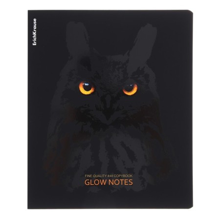 Notebook of 48 sheets in the Erichkrause "Gaze" cage, Soft-Touch lamination, offset 100%, mix-4