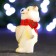 Figure "Bear in a Sunny scarf" 3x4x8cm