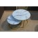 Tables Journal Loft DQ No. 2 Duae (set), D605 (475), H420 (320), f/n white marble, m/c gold 1