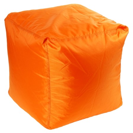 Ottoman cube Me-gok, size 45x45 cm, orange color