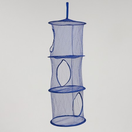 Suspended basket for toys, 3 sections, 27 × 27 × 70 cm, mix-5