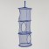 Suspended basket for toys, 3 sections, 27 × 27 × 70 cm, mix