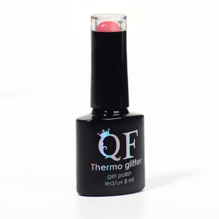 Hel nail polish "Thermo Glitter", 3 phase, 8 ml, LED/UV, Color (661)-4