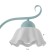 Luracia chandelier 3he27 40W green-white 69x69x37-72 cm Bayerlux