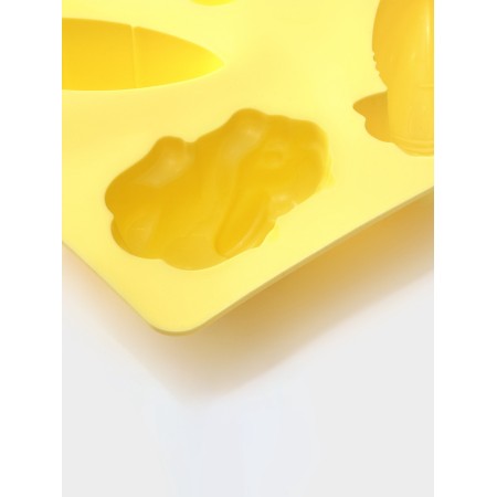 Baking a baking center "Rabbits. Carrot ”, silicone, 6 cells, 26.6 × 16.3 × 3.9 cm, yellow-4