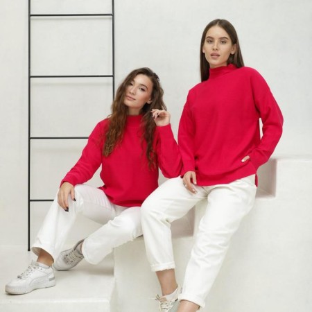 Women's sweater SL, 46-48, fuchsia-2