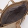 Zipper bag with zipper, brown color