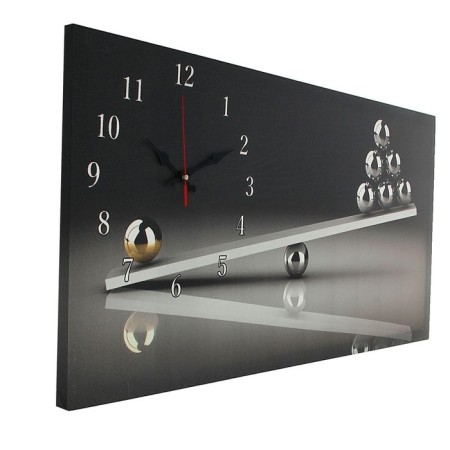 Carty clock is wall-mounted, on canvas, interior, silent "Libra", 40 x 76 cm-1