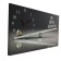 Carty clock is wall-mounted, on canvas, interior, silent "Libra", 40 x 76 cm
