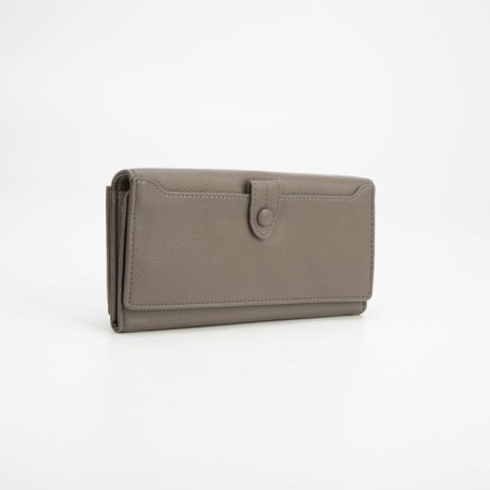 Women's wallet on magnets, gray color