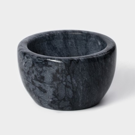Bank for bulk products Magistro Marte, Marble, 150 ml, D = 10 cm, black color-3